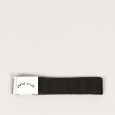 Cash Only Logo Web Belt Black